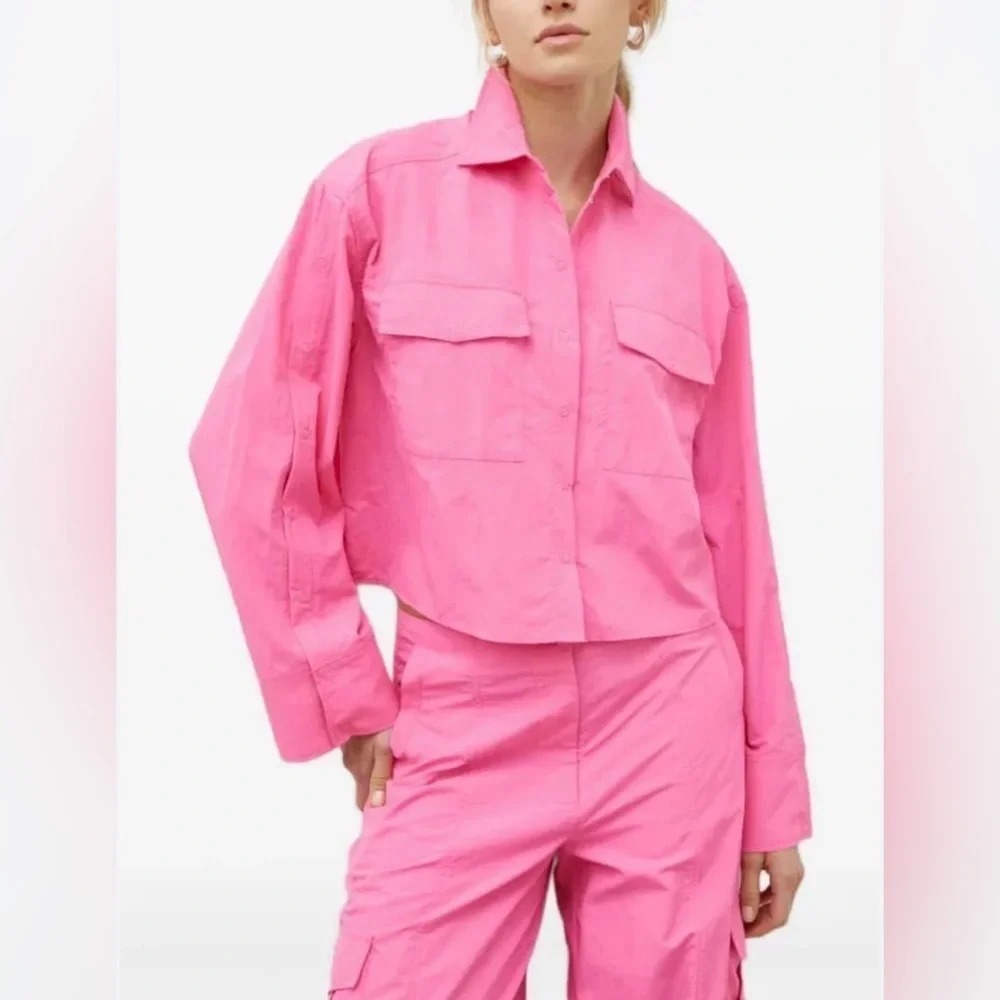 NWT Day Birger et Mikkelsen Vibrant Pink Button-Up jacket size M